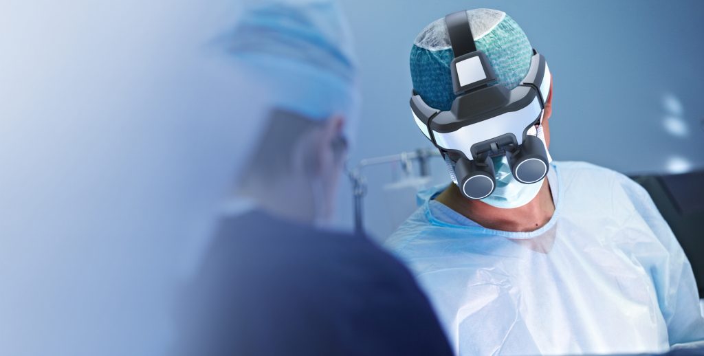 HYVE RoboticScope Head-mounted Display für BHS Technologies