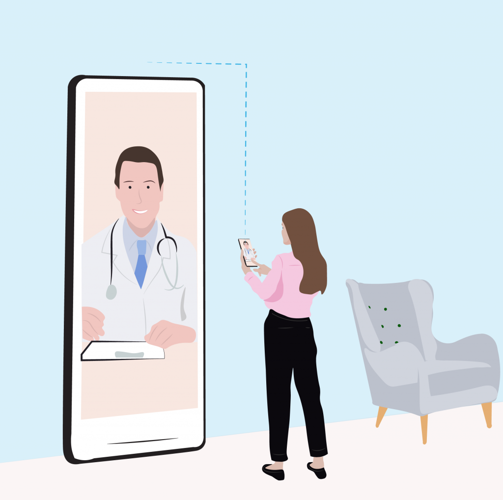 Video consultation with a doctor