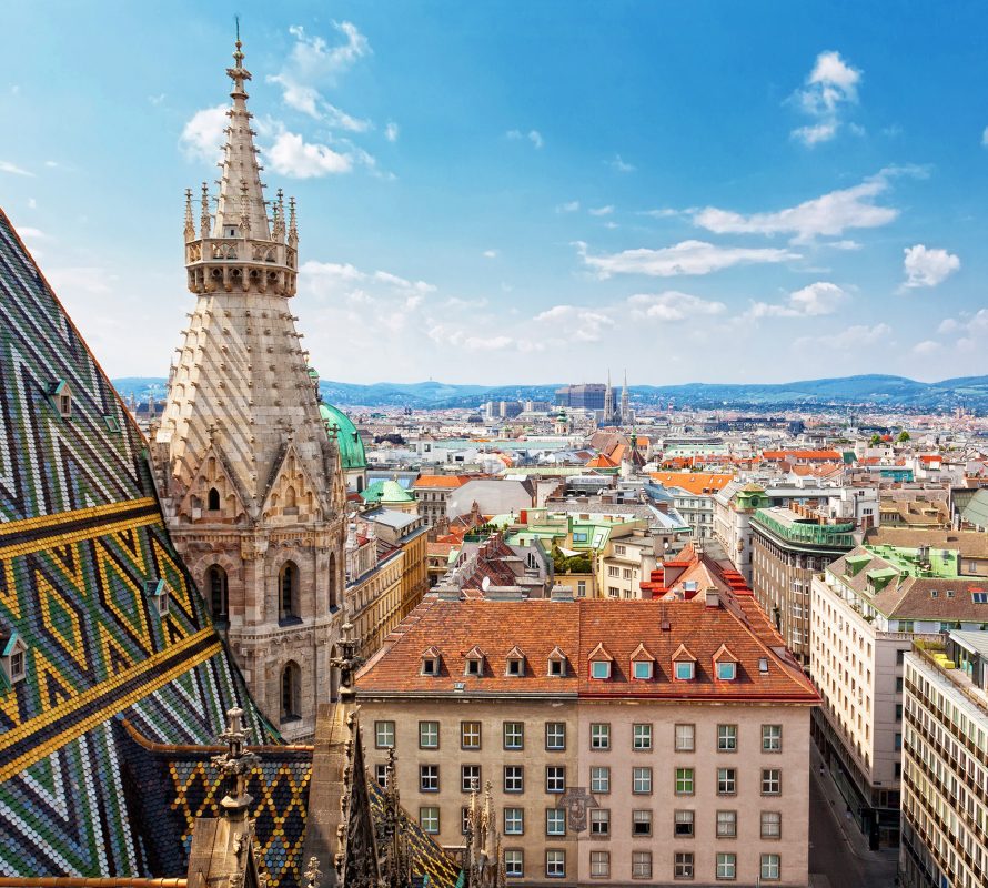 View of Vienna city center