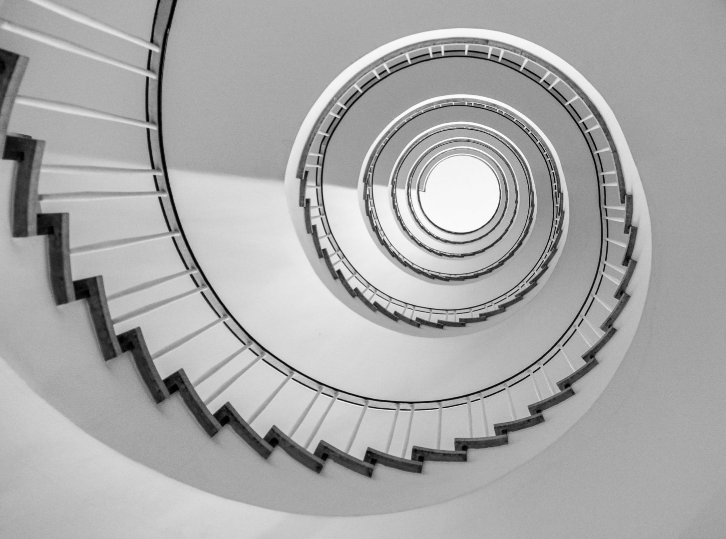 Abstract circular stairs